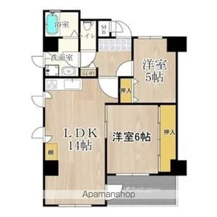 ロベリア弐番館【6階】の間取り