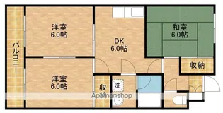 ウィンディホクエンⅡ【3階】の間取り
