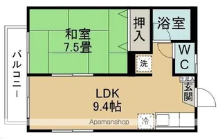 チェルシー【202号室】の間取り