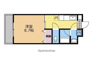 プリムヴェールSS【402号室】の間取り