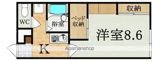 レオパレス旭ヶ丘【2階】の間取り