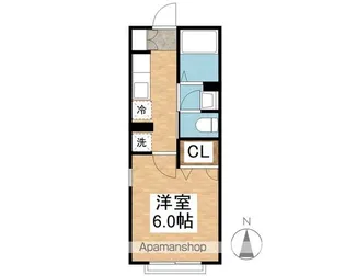 カーサ・フェリーチェ【201号室】の間取り