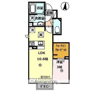 F. エミール【1階】の間取り