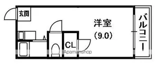 コーポタカハシA【4階】の間取り