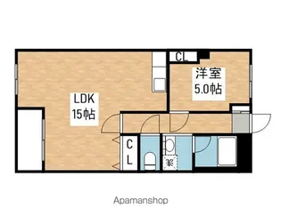 ヴィラセリーヌ【305号室】の間取り