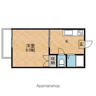 コーポサイマル【2階】の間取り