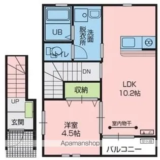ソラールA【2階】の間取り