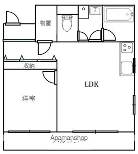 ハイツ磯子【901号室号室】の間取り