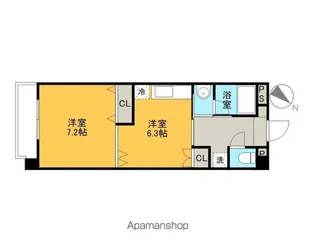 ドールタカナシ【4階】の間取り