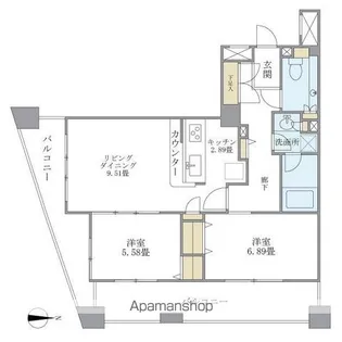 ヒルクレスト妙蓮寺【4階】の間取り