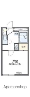 レオパレスフォルテックⅡ【102号室】の間取り