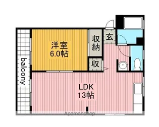 サンハイツ【202号室】の間取り