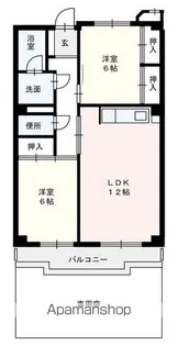 山王パークサイドビル【104号室号室】の間取り