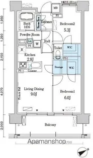 ベルヴュコート柏【4階】の間取り