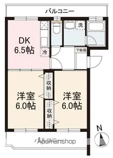 プリンセス三木【302号室】の間取り