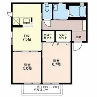ラフィードC【1階】の間取り