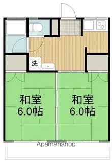コーポM【202号室】の間取り