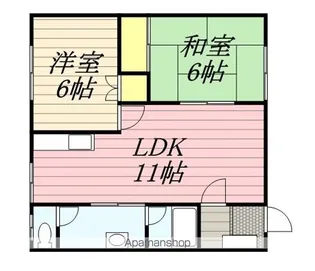 コーポステーション【2階】の間取り