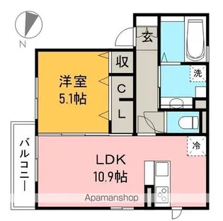 フローラ【1階】の間取り