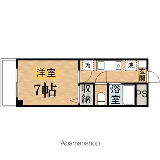 A&U百草園【108号室】の間取り