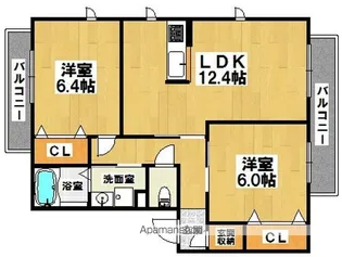 シャーメゾンシャローズ【3階】の間取り