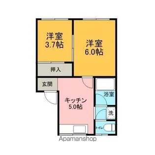 R.HAMADA 1【205号室】の間取り