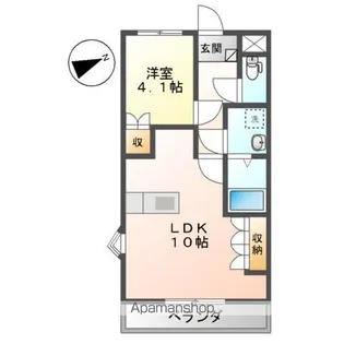 イーストリバー2【206号室】の間取り