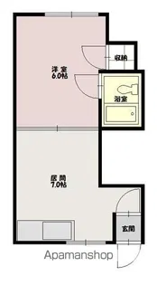 ハイツサンフラワーB【2階】の間取り