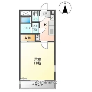 エレガント桜【1階】の間取り