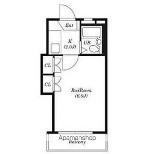 パレス烏森【204号室】の間取り