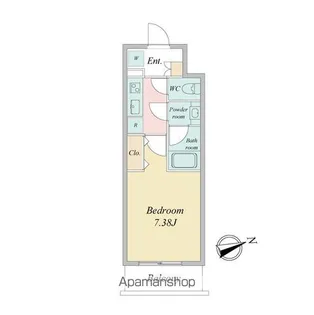 マリオン城西【803号室】の間取り