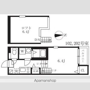 トレノハウス【202CP号室】の間取り