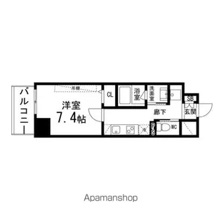 ラファール泉中央【402号室】の間取り