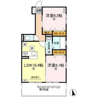 サン・フローラ Ⅱ【1階】の間取り