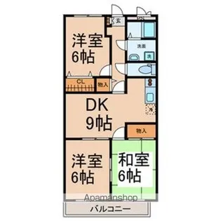 シモーヌヴィーユA棟【2階】の間取り