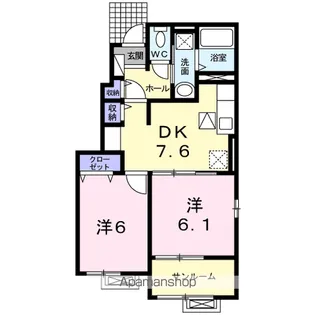 ラフィナートⅡ【1階】の間取り
