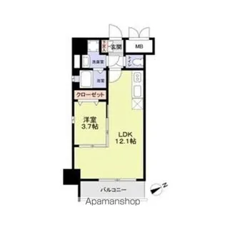 FORTRESS新栄【8階】の間取り