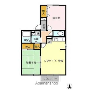 カーサ向山【2階】の間取り
