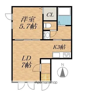ブリーゼⅢ【1階】の間取り