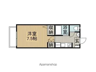 ハイツアローアイランドB棟【B110号室】の間取り
