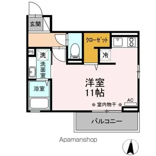 グランスクエア Ⅰ番館【2階】の間取り