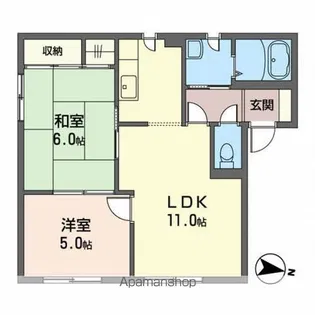 アークヒルズS1【1階】の間取り