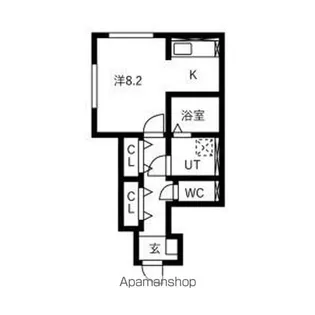 AZUR SOLAIRE (アジュール・ソレール)【101号室】の間取り
