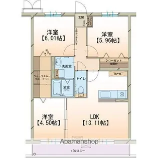 モルゲンロート【3階】の間取り