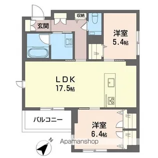 クレスティーク【201号室号室】の間取り