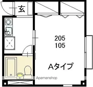 アルシオネMT【105号室】の間取り