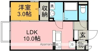 ハイツ ハピネス【1階】の間取り