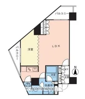 エクセレント麻布十番【9階】の間取り