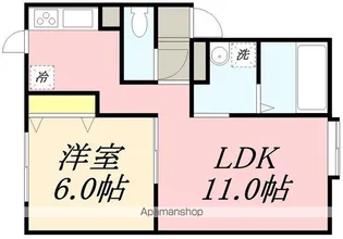 レモンハイツ山の手【1階】の間取り