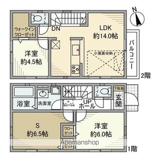 東京都杉並区下高井戸4丁目【一戸建】の間取り